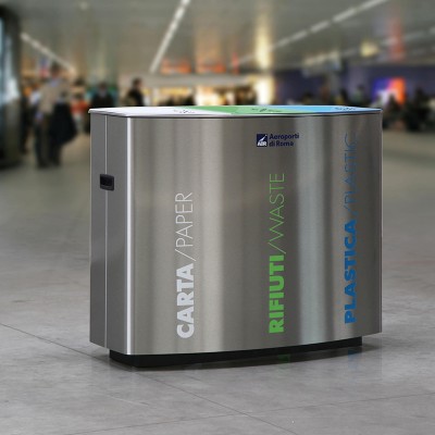 户外垃圾桶三分类大号创意果皮箱小区物业环卫不锈钢垃圾箱