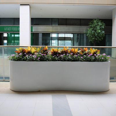 不锈钢铁艺商业街市政景观花箱