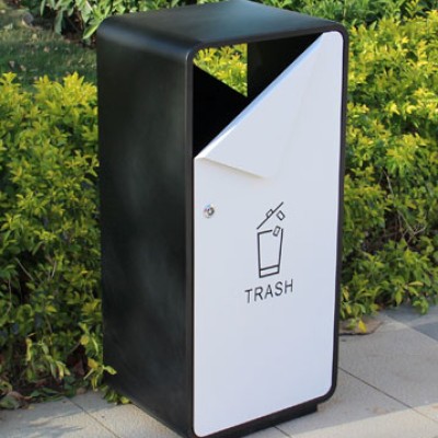 户外小区不锈钢垃圾桶创意单独果皮箱