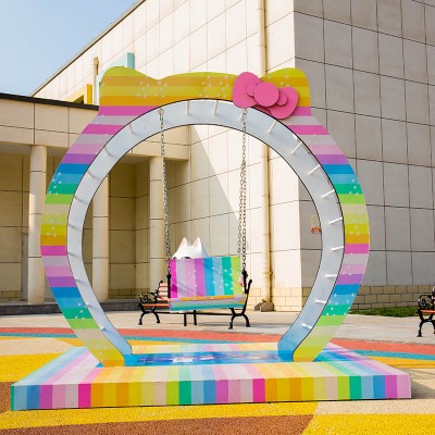 玻璃钢雕塑异形景观不锈钢门头创意公园摆件