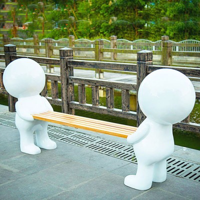 玻璃钢雕塑景观坐凳街区广场校园座椅