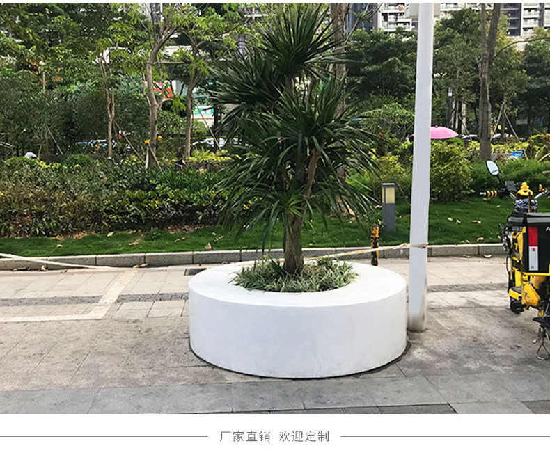 异形玻璃钢花坛树池座椅圆形花盆创意坐凳 异形玻璃钢花坛树池座椅圆形花盆创意坐凳