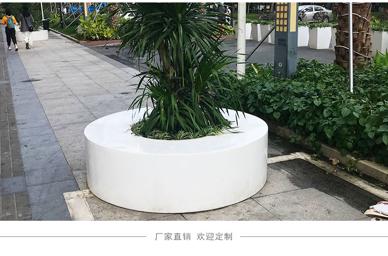异形玻璃钢花坛树池座椅圆形花盆创意坐凳 异形玻璃钢花坛树池座椅圆形花盆创意坐凳