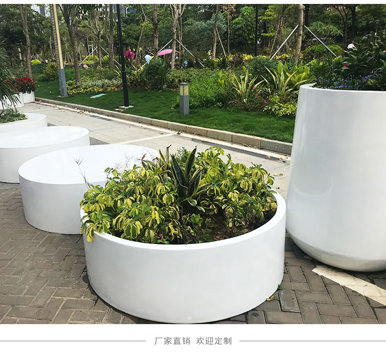 玻璃钢商业街创意组合花盆坐凳户外广场园林景观美陈花箱 玻璃钢商业街创意组合花盆坐凳户外广场园林景观美陈花箱