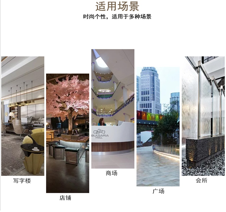 户外玻璃钢花盆长方形广场商业街花箱 户外玻璃钢花盆长方形广场商业街花箱