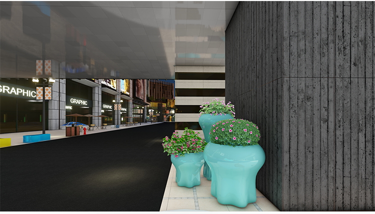 玻璃钢花盆组合商场创意个性客厅装饰水母落地大花器