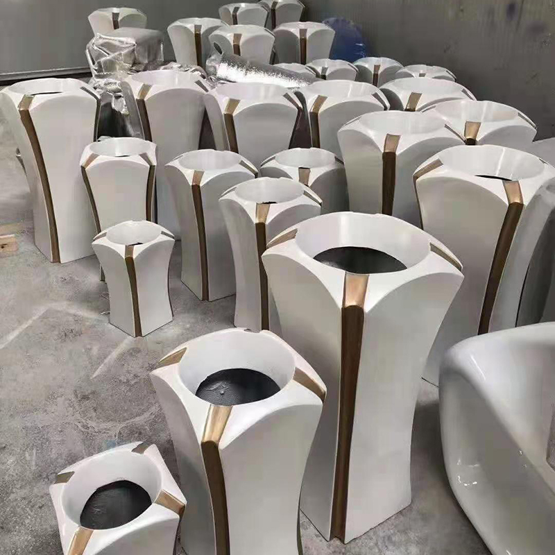 玻璃钢异形商场酒店花盆落地大花缸摆件 玻璃钢异形商场酒店花盆落地大花缸摆件
