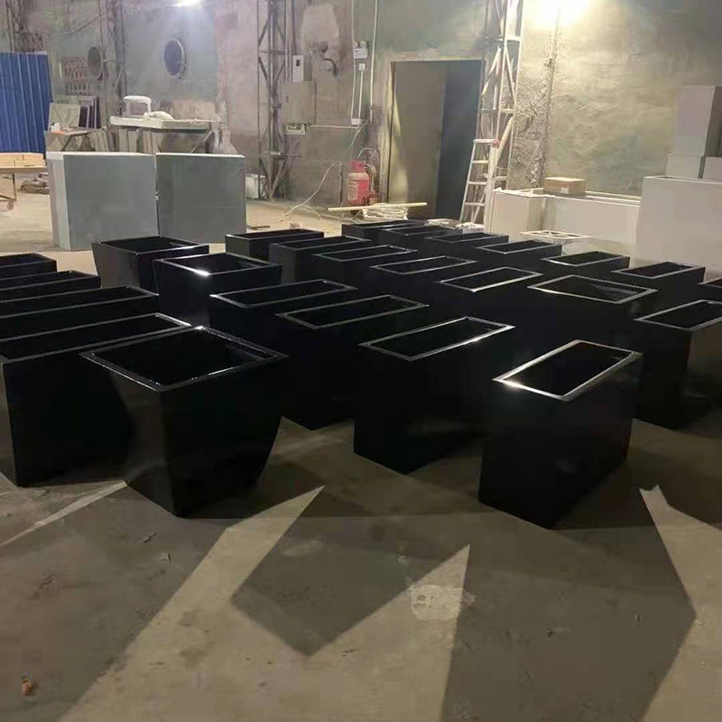玻璃钢阳台组合花盆售楼部商业街长方形花箱 玻璃钢阳台组合花盆售楼部商业街长方形花箱