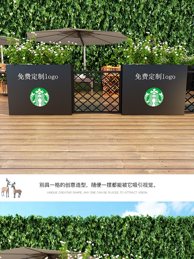 不锈钢铁艺商业街市政景观花箱 不锈钢铁艺商业街市政景观花箱