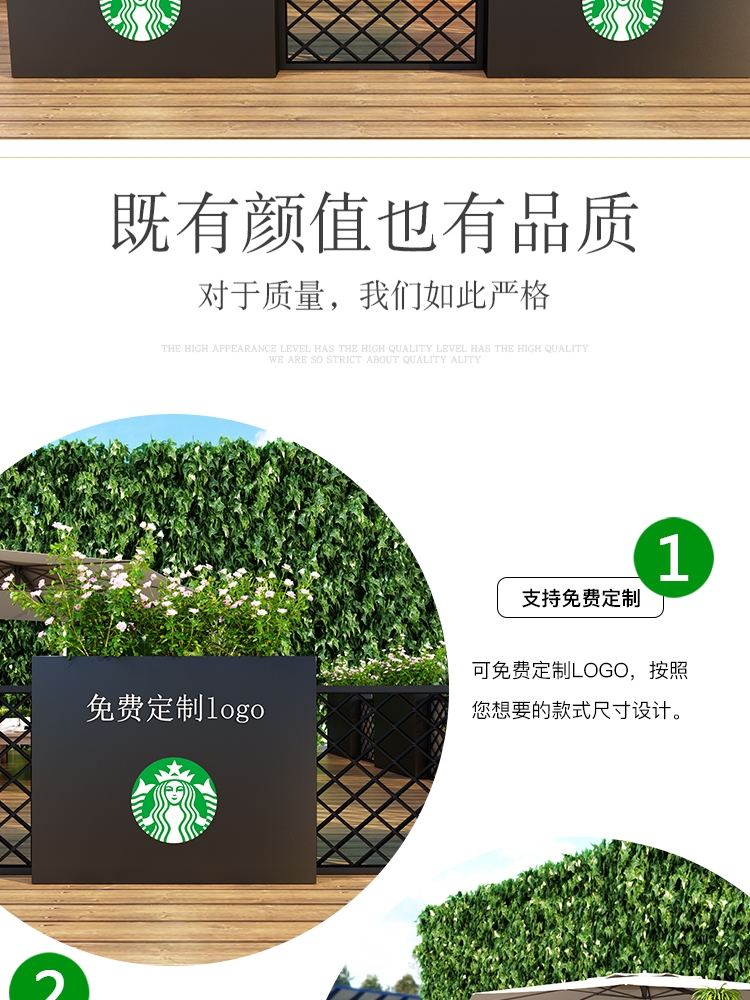 不锈钢铁艺商业街市政景观花箱 不锈钢铁艺商业街市政景观花箱