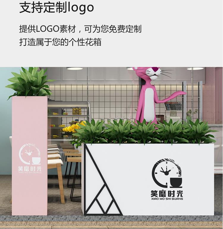 不锈钢长方形花盆户外时尚艺术花箱 不锈钢长方形花盆户外时尚艺术花箱
