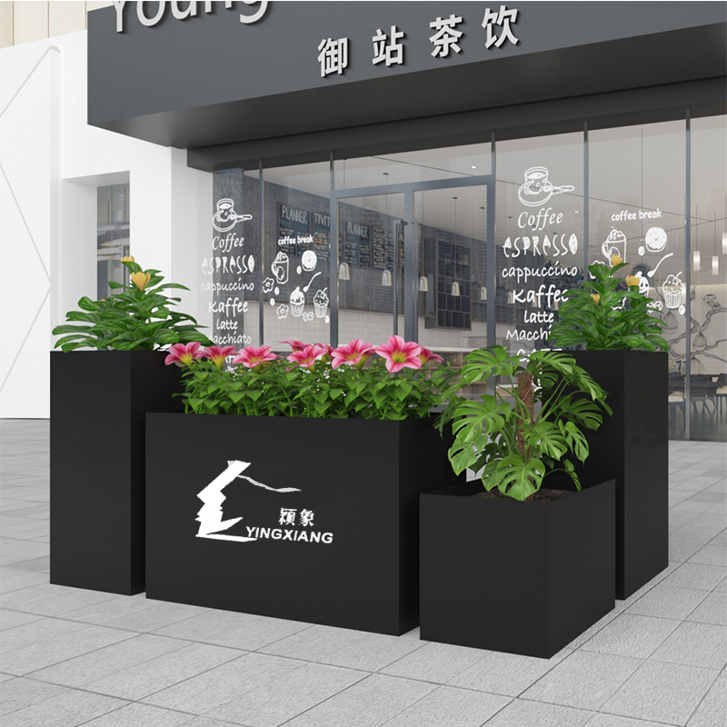 不锈钢铁艺镂空街区公园广场花箱 不锈钢铁艺镂空街区公园广场花箱
