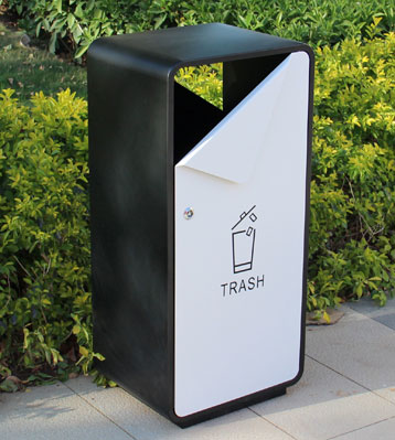 户外小区不锈钢垃圾桶创意单独果皮箱