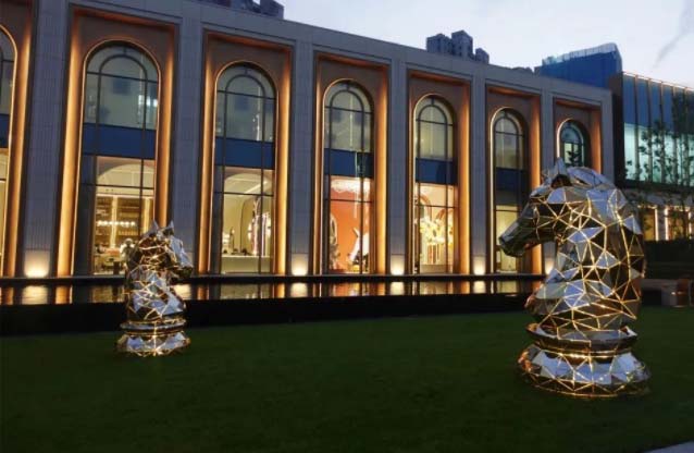 不锈钢镜面马头雕塑,售楼处公司企业酒店雕塑摆件! 不锈钢镜面马头雕塑,售楼处公司企业酒店雕塑摆件!