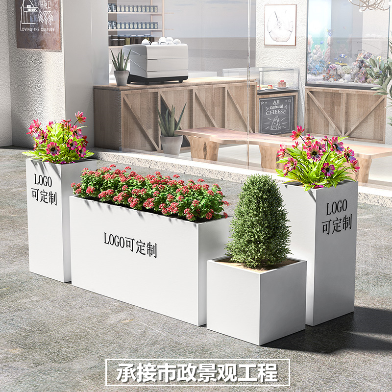 不锈钢长方形花箱户外景观市政街区花箱 不锈钢长方形花箱户外景观市政街区花箱