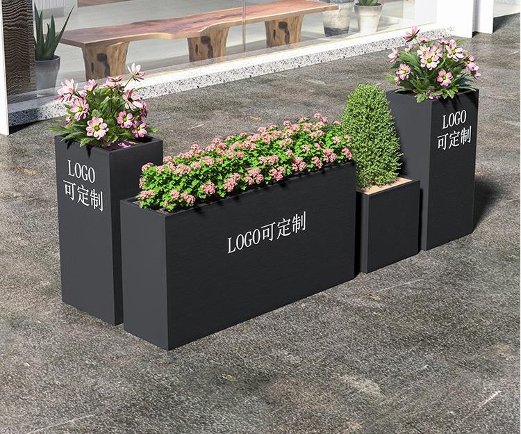 不锈钢长方形花箱户外景观市政街区花箱 不锈钢长方形花箱户外景观市政街区花箱