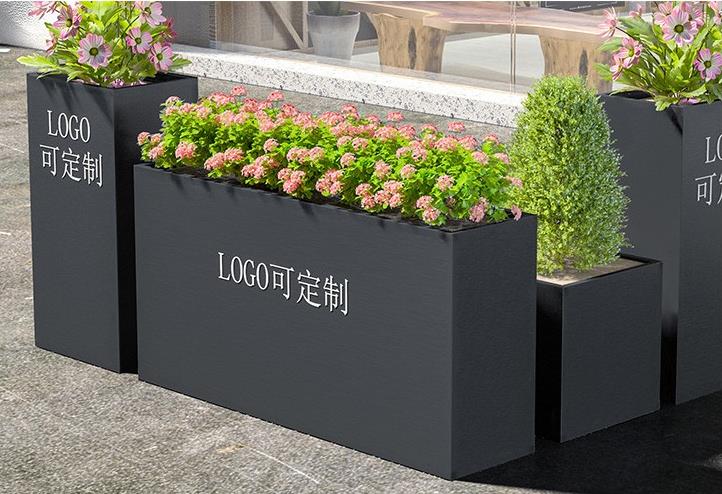 不锈钢长方形花箱户外景观市政街区花箱 不锈钢长方形花箱户外景观市政街区花箱