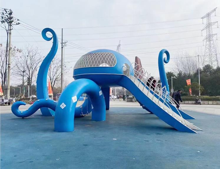 不锈钢章鱼造型滑梯异形儿童游乐滑梯 不锈钢章鱼造型滑梯异形儿童游乐滑梯