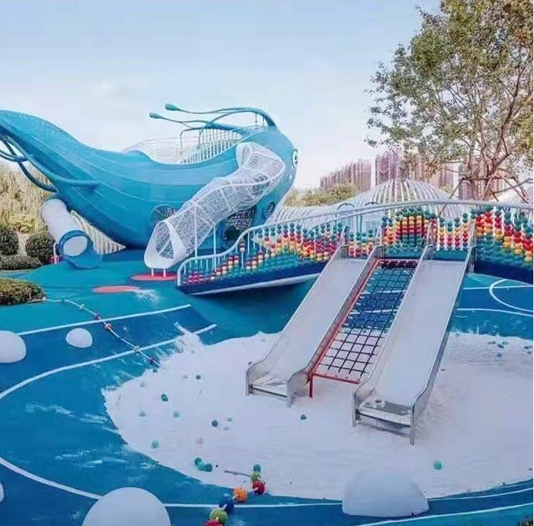不锈钢动物造型滑梯景观异形游乐设备 不锈钢动物造型滑梯景观异形游乐设备