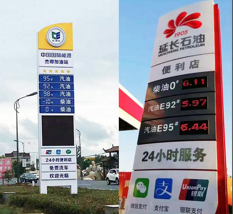 加油站精神堡垒不锈钢导视标识牌 加油站精神堡垒不锈钢导视标识牌