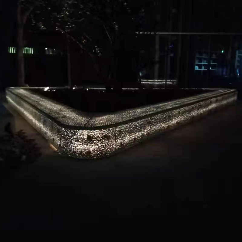 GRC混凝土树池坐凳发光花坛花池异形坐凳 GRC混凝土树池坐凳发光花坛花池异形坐凳