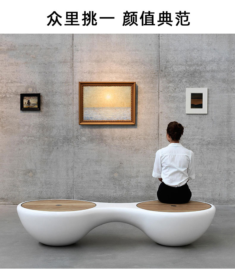 玻璃钢防腐木异形坐凳广场公园园林艺术座椅 玻璃钢防腐木异形坐凳广场公园园林艺术座椅