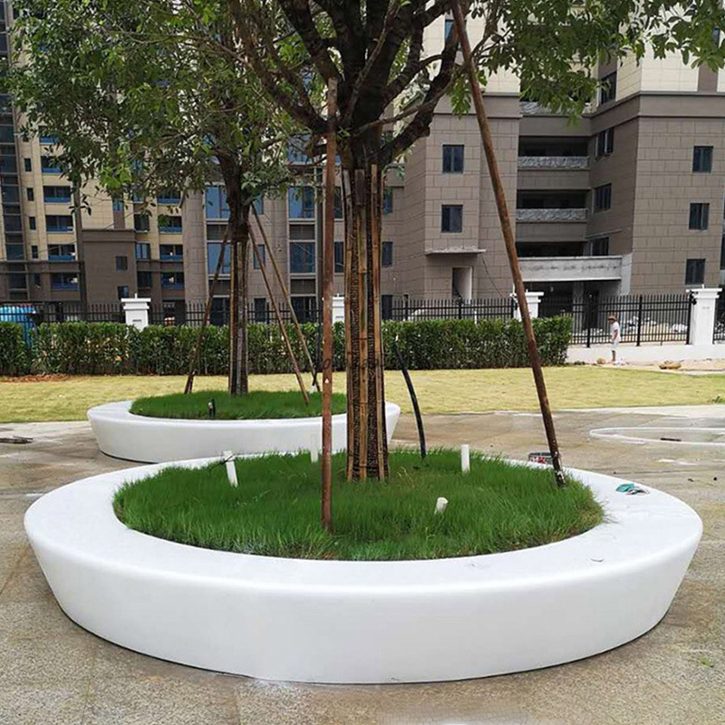 玻璃钢异形园林景观坐凳室外广场树池花坛 玻璃钢异形园林景观坐凳室外广场树池花坛