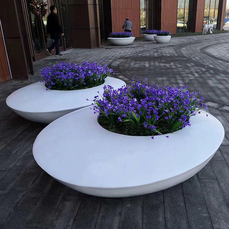 玻璃钢异形树池花坛坐凳户外景观种植池 玻璃钢异形树池花坛坐凳户外景观种植池