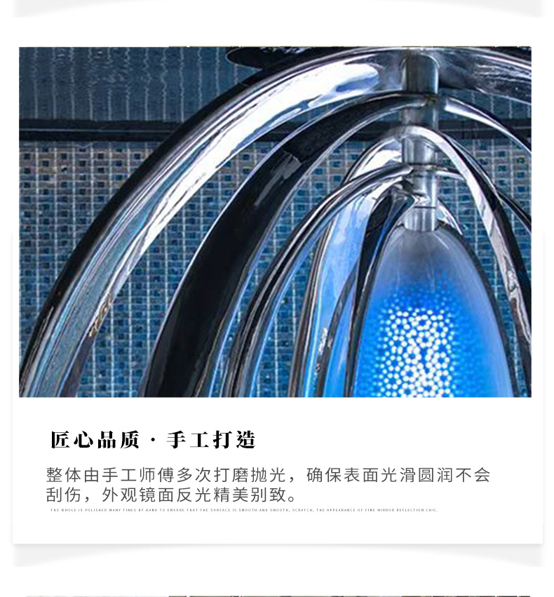 不锈钢椭圆形镜面环雕塑水景广场艺术小品摆件 不锈钢椭圆形镜面环雕塑水景广场艺术小品摆件