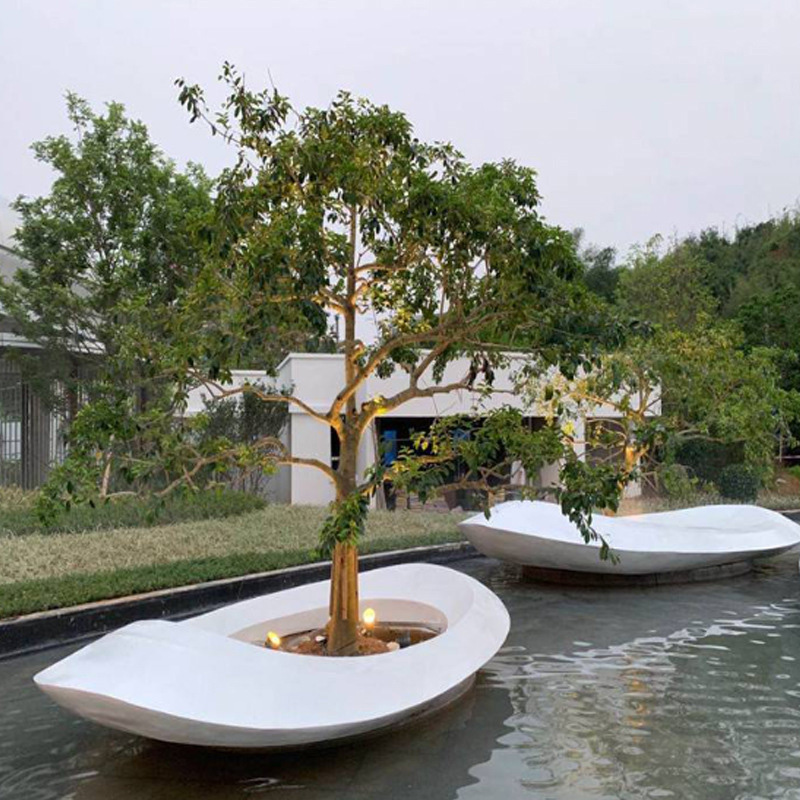 玻璃钢异形景观树池花坛学校园林花坛坐凳 玻璃钢异形景观树池花坛学校园林花坛坐凳