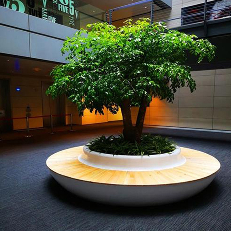 玻璃钢异形树池花坛坐凳户外景观种植池 玻璃钢异形树池花坛坐凳户外景观种植池