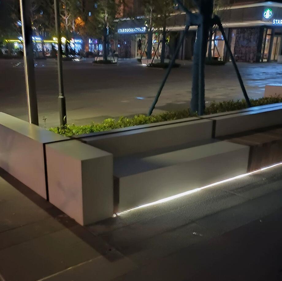 GRC混凝土长条坐凳户外泰科石水泥景观座椅 GRC混凝土长条坐凳户外泰科石水泥景观座椅